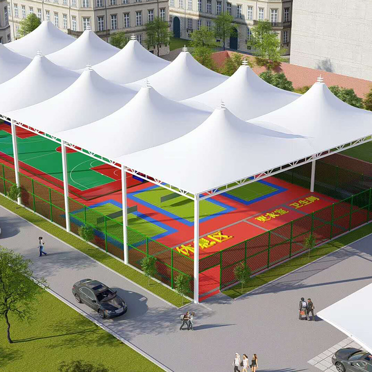 Large scale membrane structure stadium project